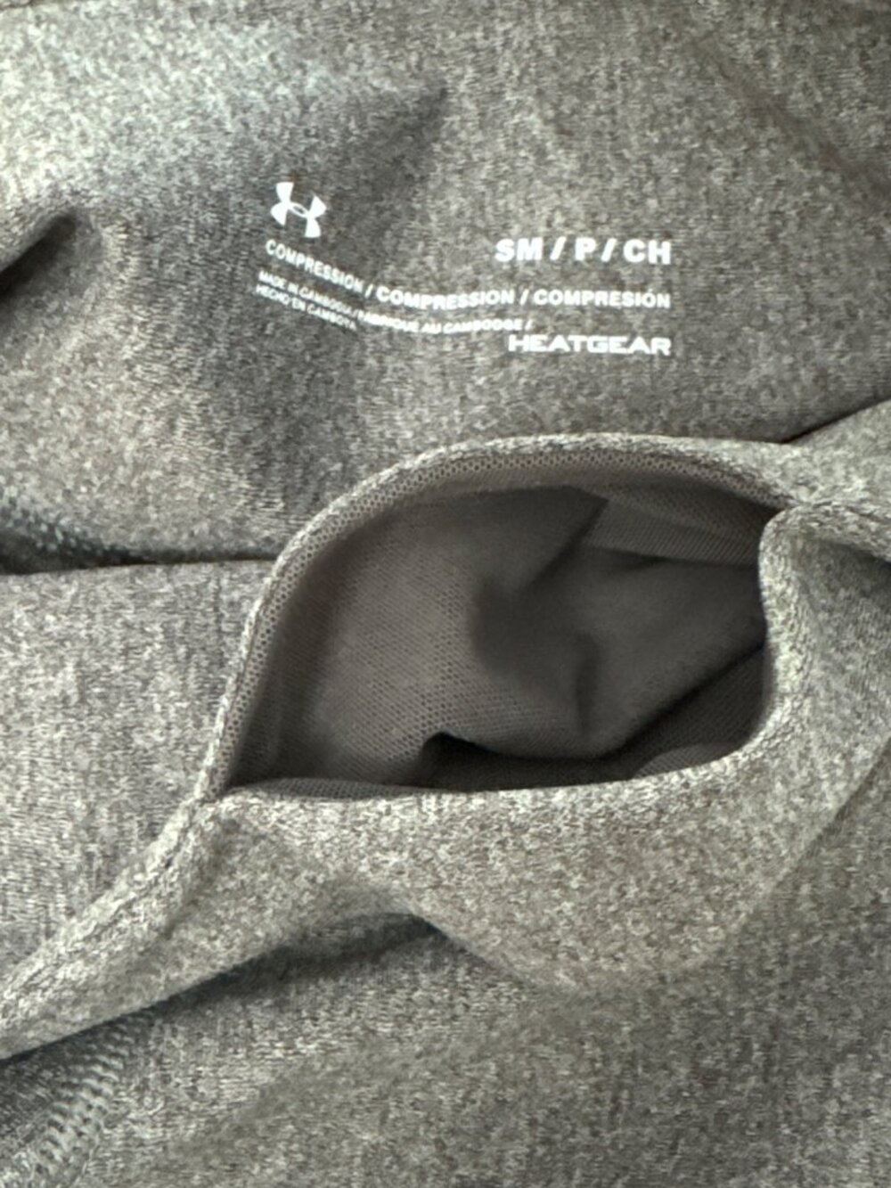 Under Armour Women's HeatGear Compression Shorts Size S SM Gray Athletic Running - Picture 8 of 10